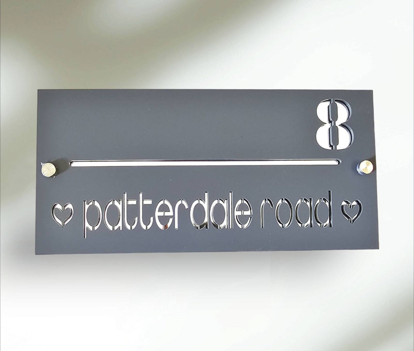 Personalised door Plaque, house number plaques, contemporary door plaques, new home gift, wall mounted door number, acrylic,modern door sign