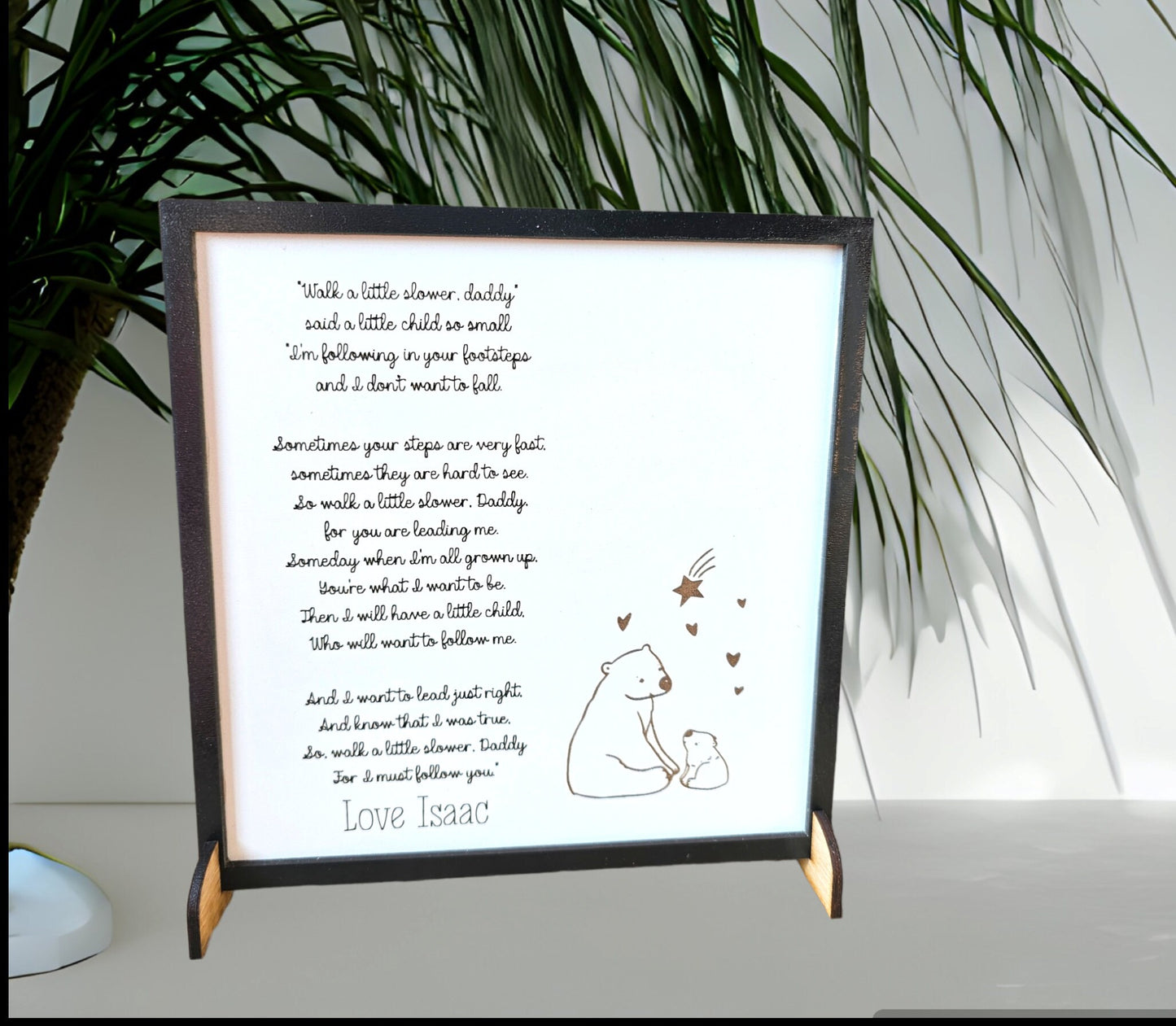 Personalised gift for dad, Personalised frame, fathers day gift, gift for dad, Personalised gift