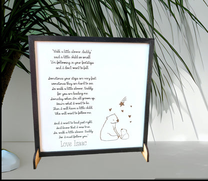 Personalised gift for dad, Personalised frame, fathers day gift, gift for dad, Personalised gift
