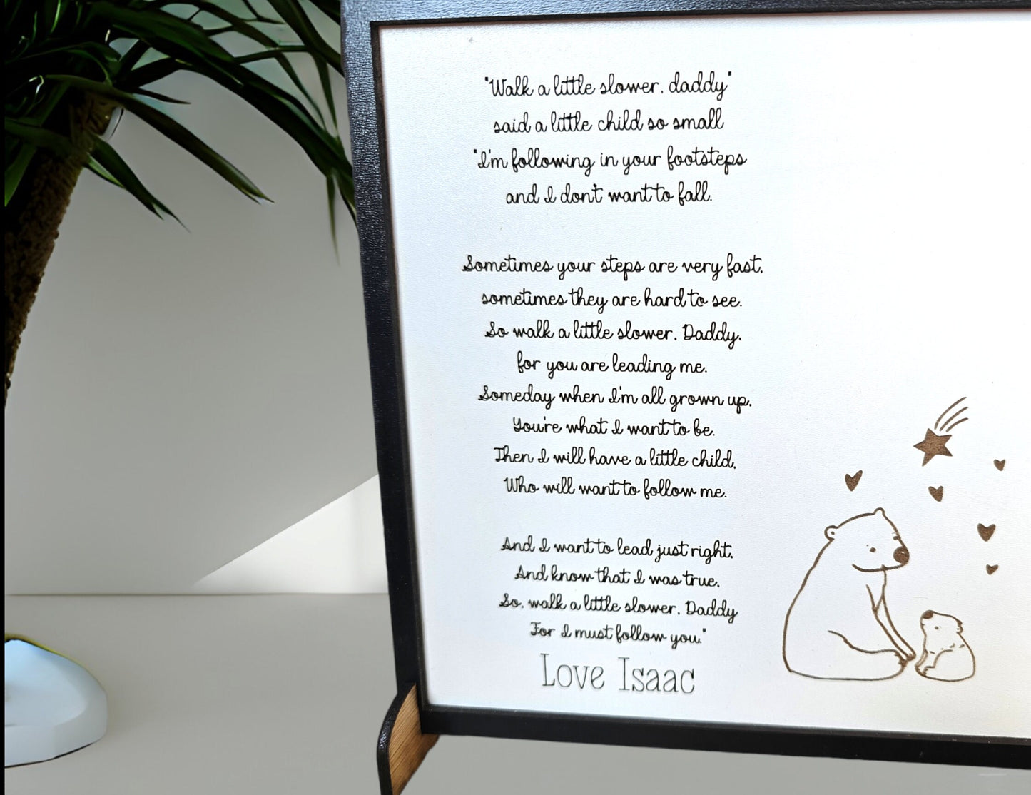 Personalised gift for dad, Personalised frame, fathers day gift, gift for dad, Personalised gift