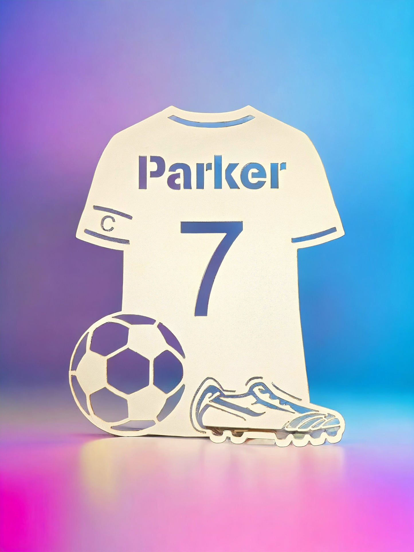 Personalised football shirt bedroom door sign, personalised football sign, personalised gift, personalised signs