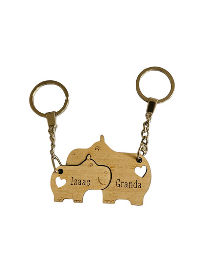 Couple keyring, mothers day keyring, cute animal, personalised gift, mothers day, fathers day, bag charm
