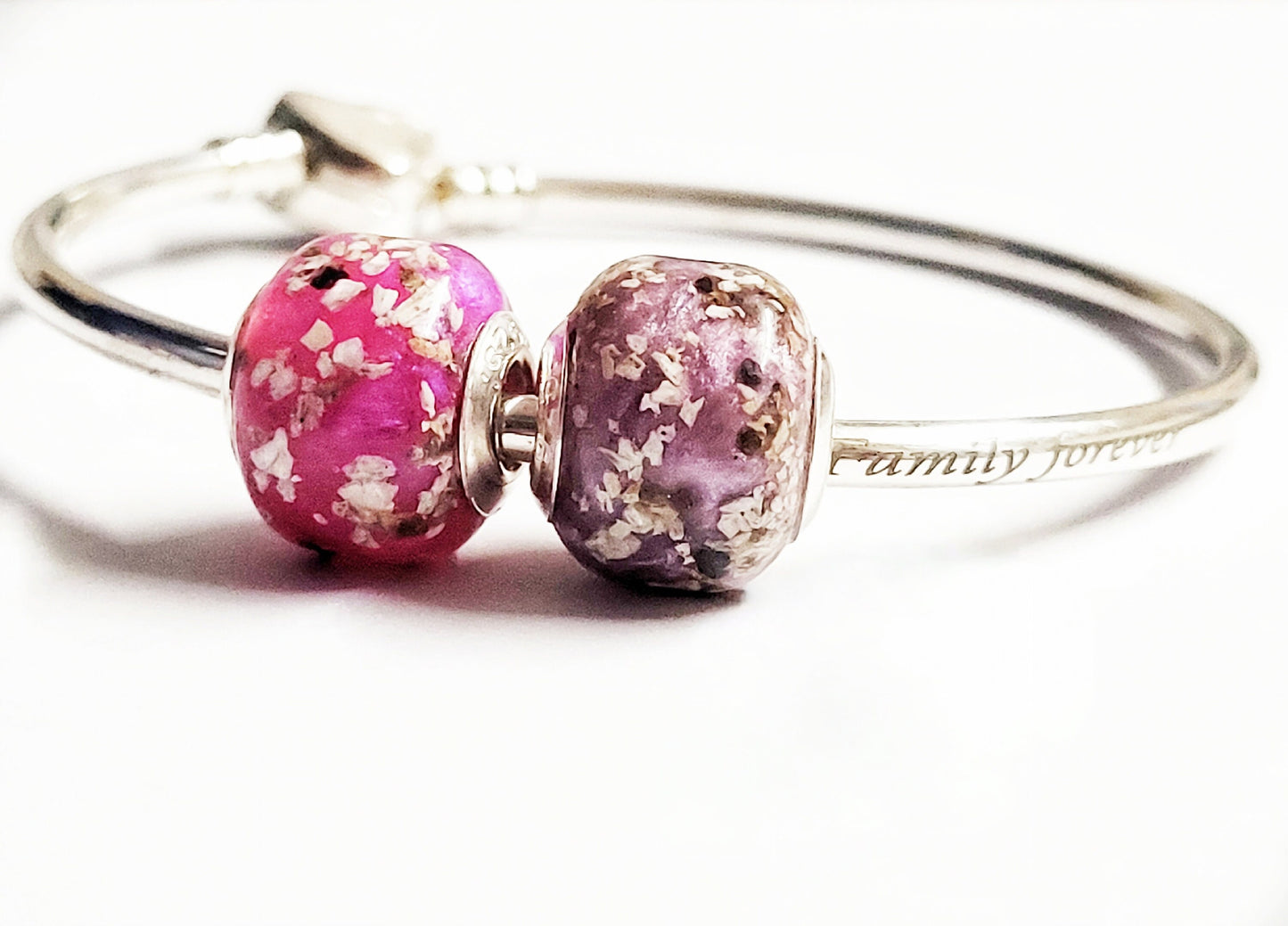 memorial bead, charm bead for horse hair, pet fur, cremation ashes, memorial jewellery,