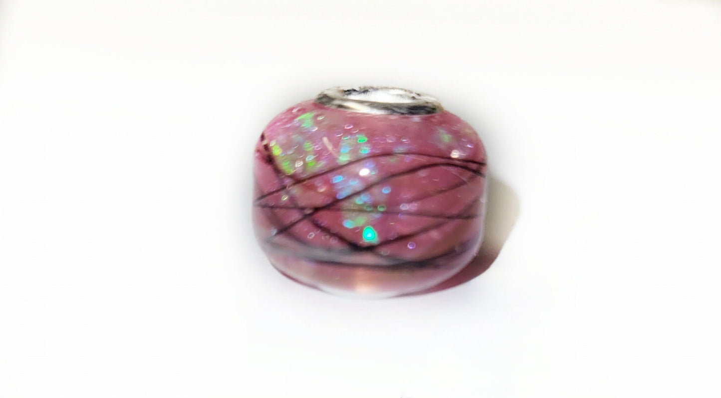 memorial bead, charm bead for horse hair, pet fur, cremation ashes, memorial jewellery,