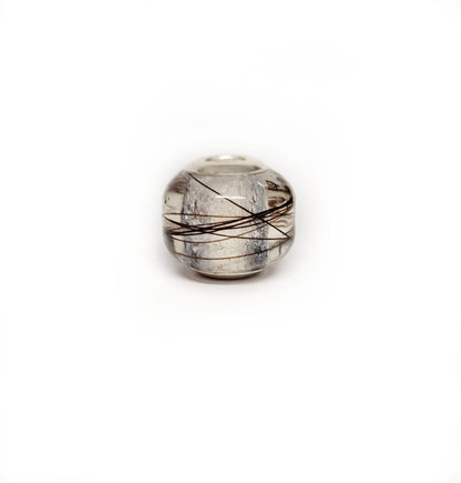 memorial bead, charm bead for horse hair, pet fur, cremation ashes, memorial jewellery,
