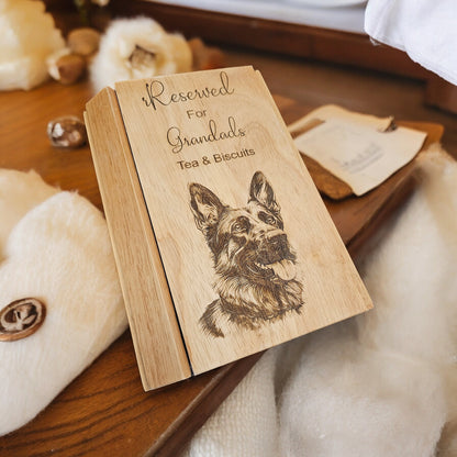 Personalised engraved sofa Tray, Tea, coffee, biscuits, tray for sofa arm, your message, birthday gift, Christmas gift, mum, dad, nan