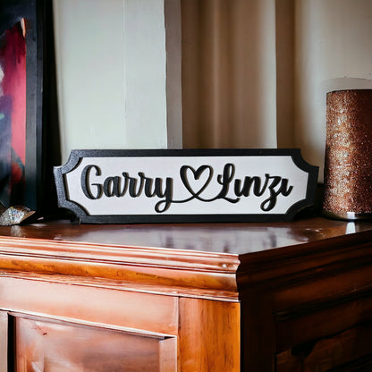 personalised couple street sign, wedding gift, 3d sign, road sign, gift for couples, anniversary