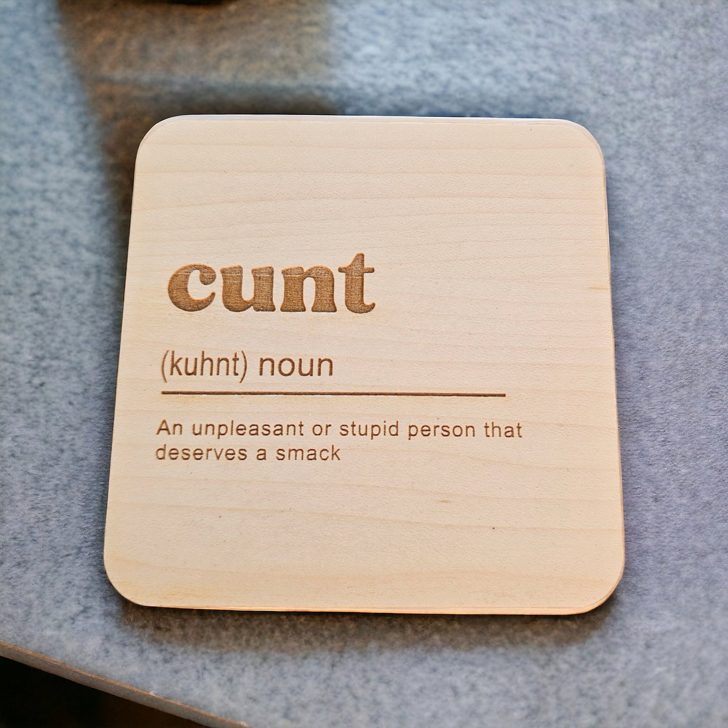adult coaster, adult gift, cword coaster, cunt coaster, cunt noun coaster, office humour, offensive coaster, funny rude coaster