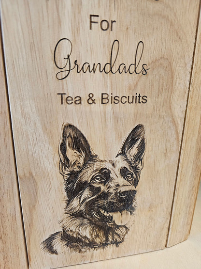 Personalised engraved sofa Tray, Tea, coffee, biscuits, tray for sofa arm, your message, birthday gift, Christmas gift, mum, dad, nan
