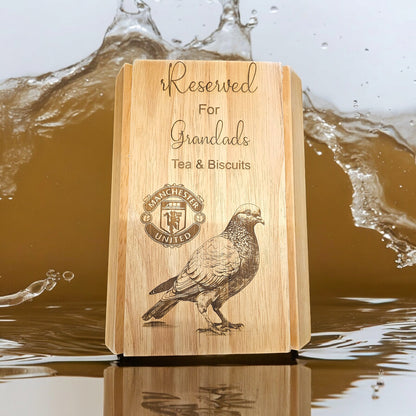 Personalised engraved sofa Tray, Tea, coffee, biscuits, tray for sofa arm, your message, birthday gift, Christmas gift, mum, dad, nan