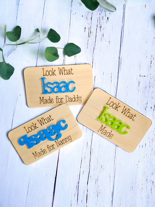 Look what I made personalised fridge magnets
