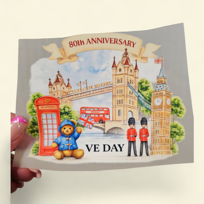 Pink glitter effect Leavers 2026 DTF print