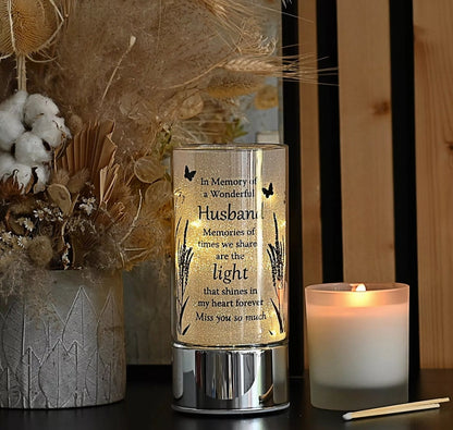 Memorial LED Light – Mum, Dad, Husband & Loved One Remembrance Lamp | Bereavement Sympathy Gift