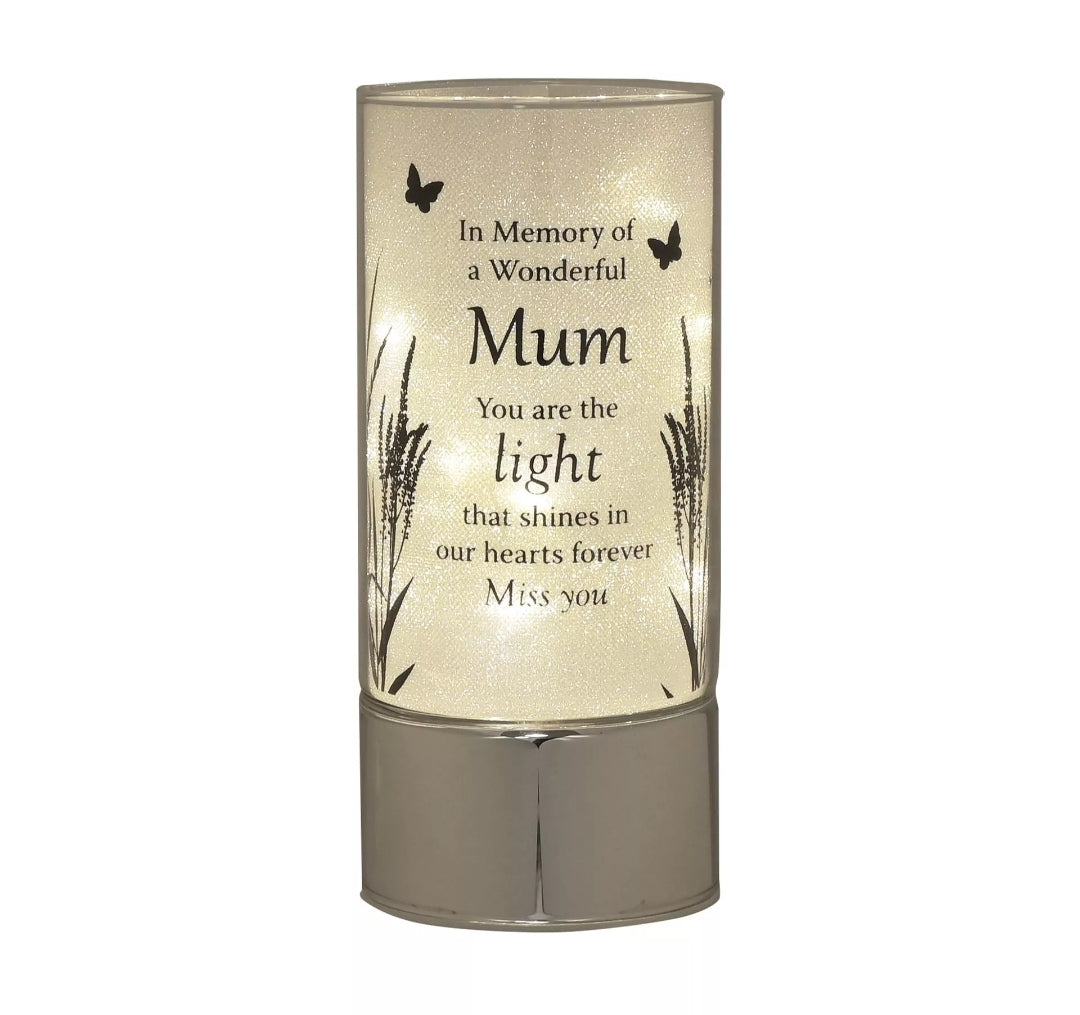 Memorial LED Light – Mum, Dad, Husband & Loved One Remembrance Lamp | Bereavement Sympathy Gift