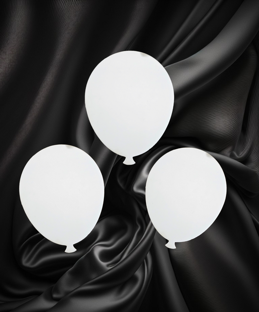 Acrylic Balloon blanks individual 120x90mm