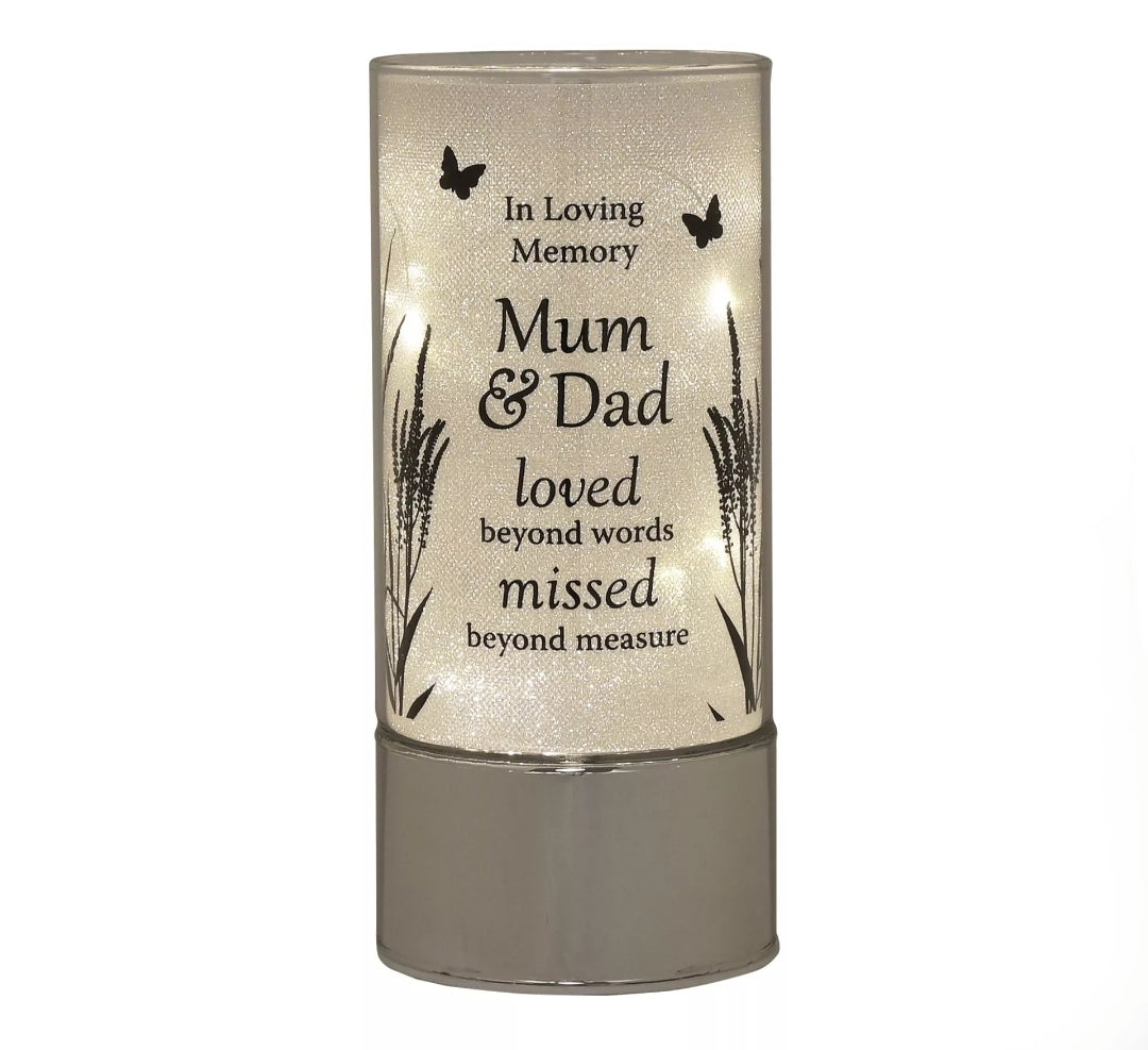 Memorial LED Light – Mum, Dad, Husband & Loved One Remembrance Lamp | Bereavement Sympathy Gift