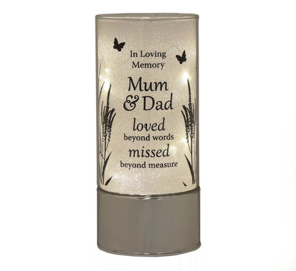 Memorial LED Light – Mum, Dad, Husband & Loved One Remembrance Lamp | Bereavement Sympathy Gift