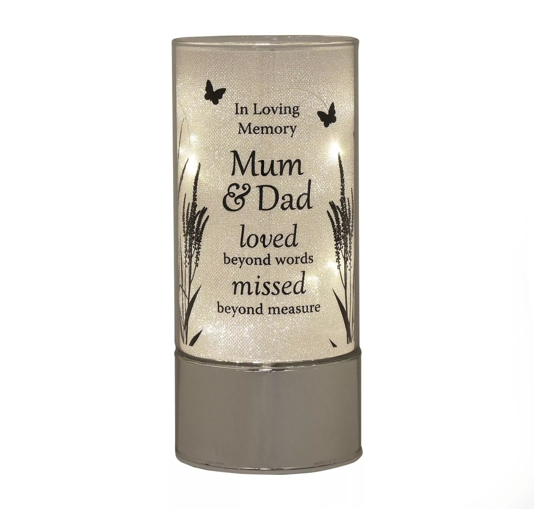Memorial LED Light – Mum, Dad, Husband & Loved One Remembrance Lamp | Bereavement Sympathy Gift