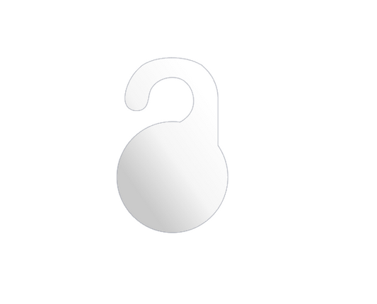 Acrylic round Baby wadrobe divider blanks Pack of 6