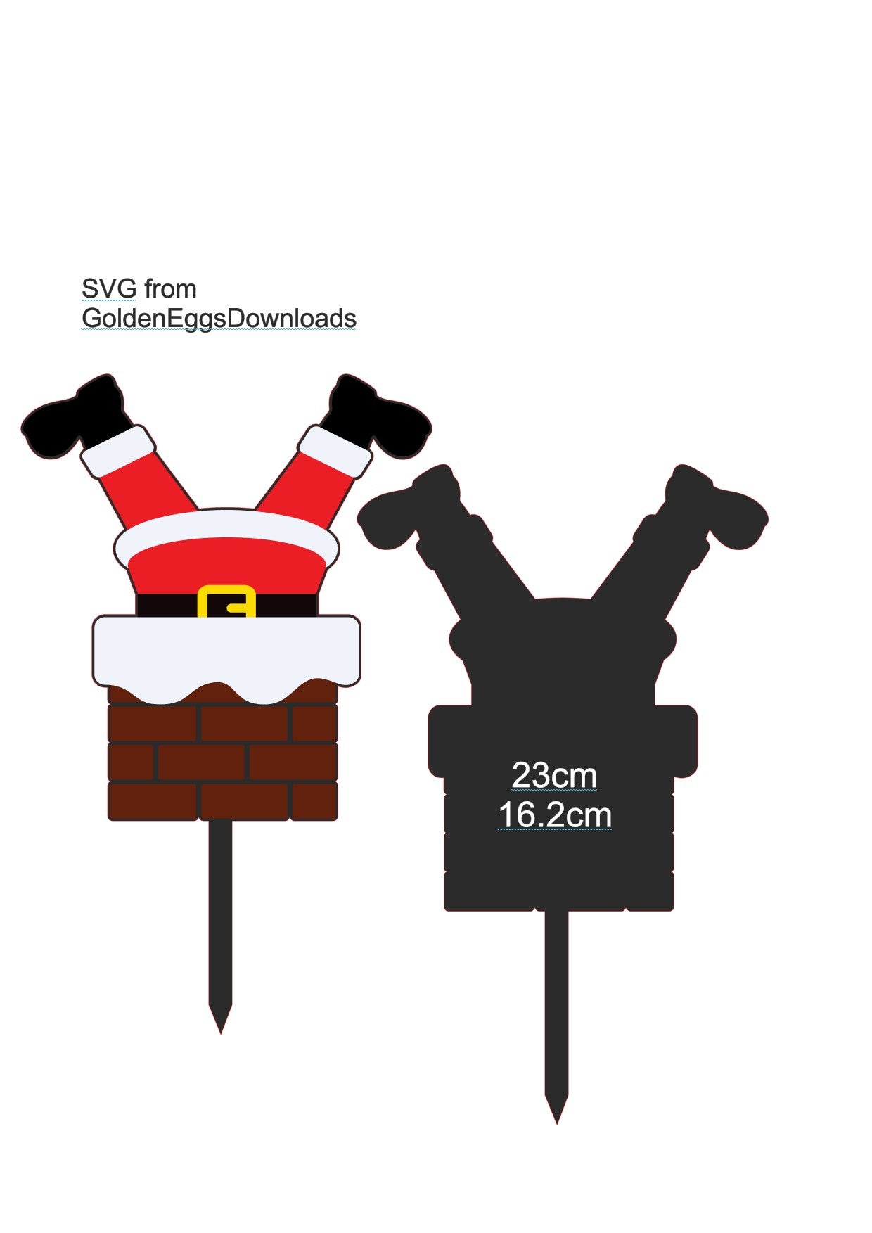 Santa stop here blank acrylic sign,