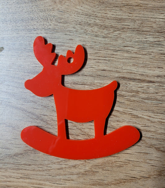 100mm Rocking Raindeer  acrylic Blank