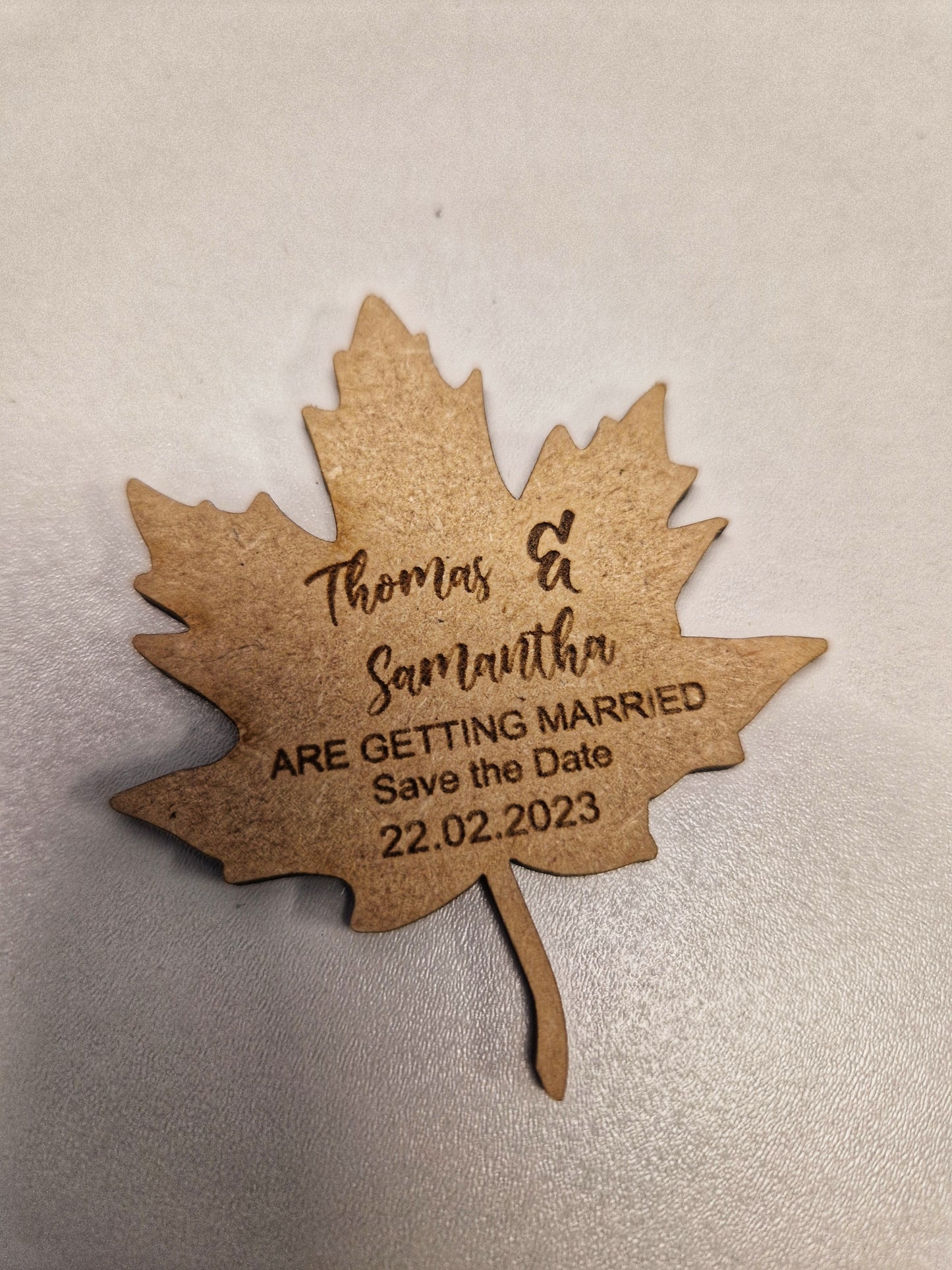 Personalised Wedding save the date fridge magnets