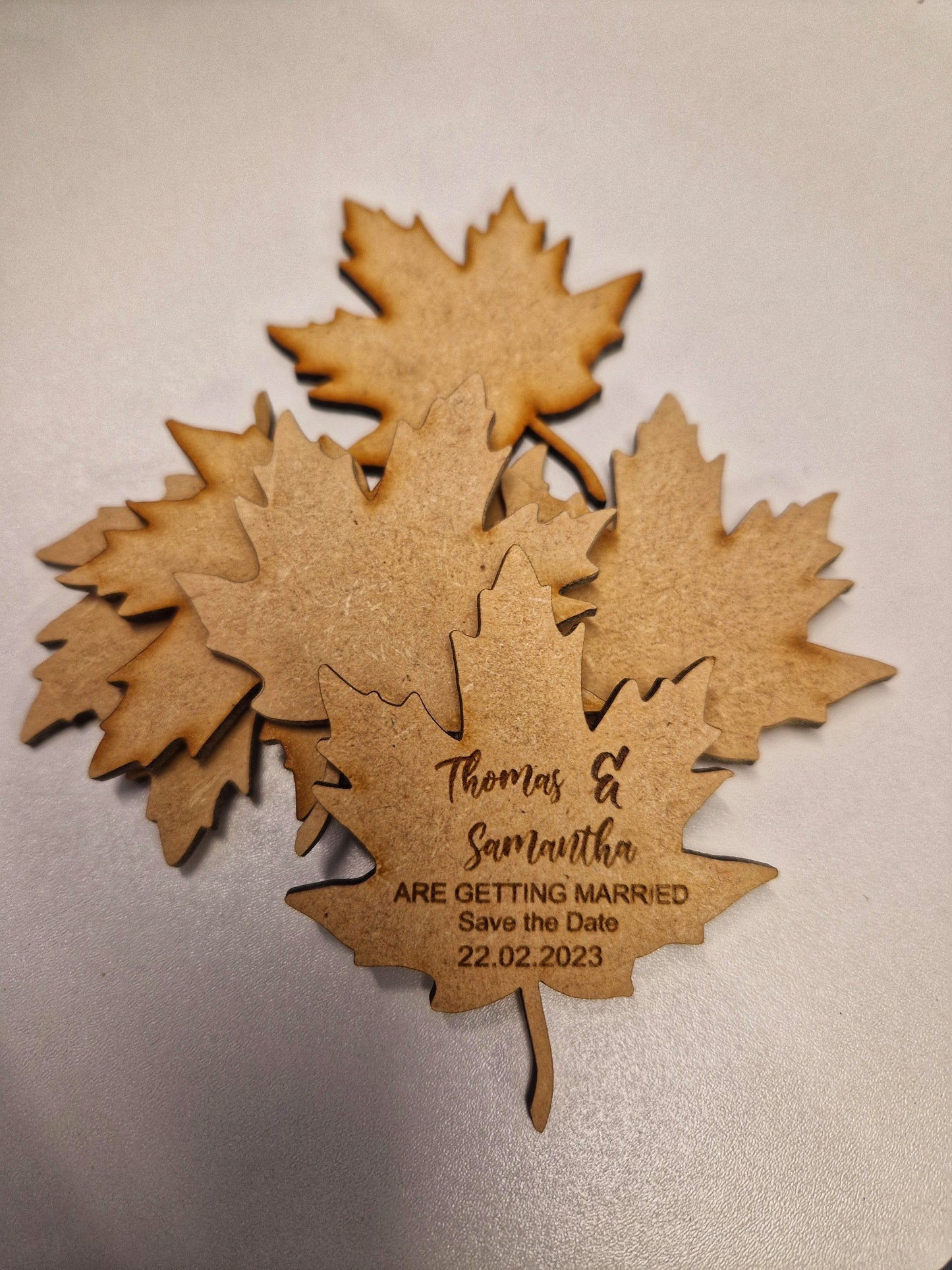 Personalised Wedding save the date fridge magnets