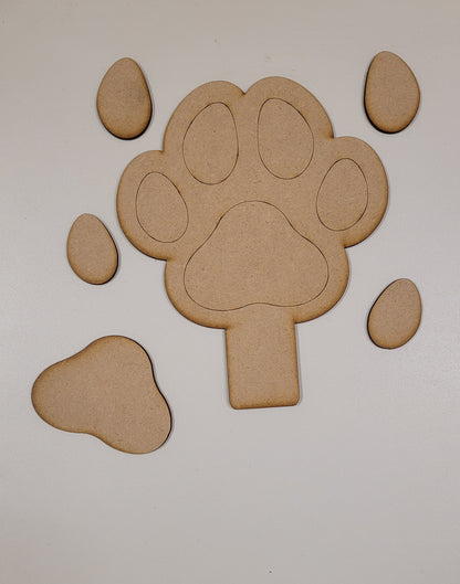 Dog Paw lead holder blanks