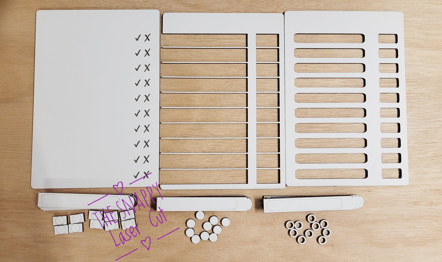 Blank chores board