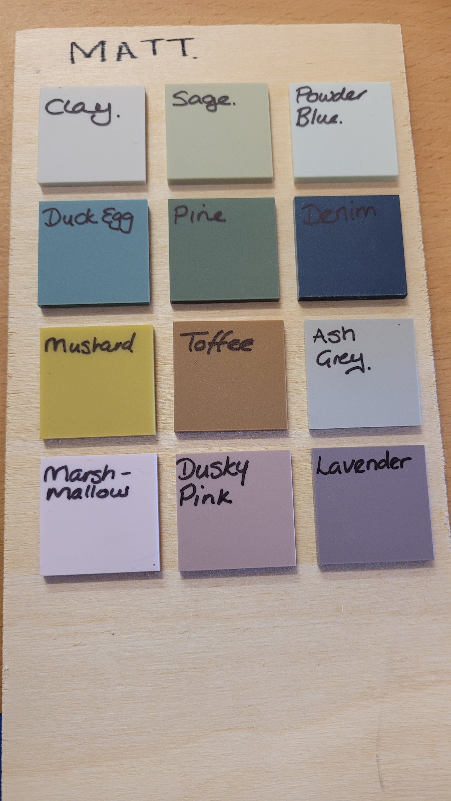 Matt acrylic 29x10cm blank plaque