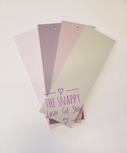 Matt acrylic 29x10cm blank plaque