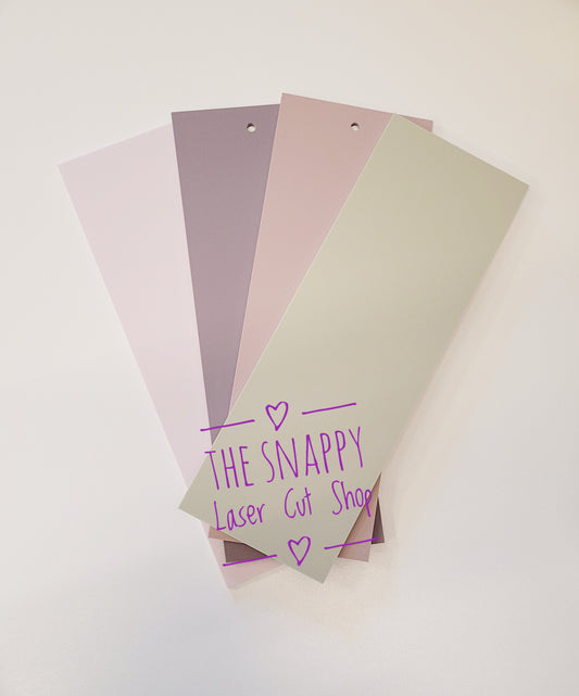 Matt acrylic 29x10cm blank plaque