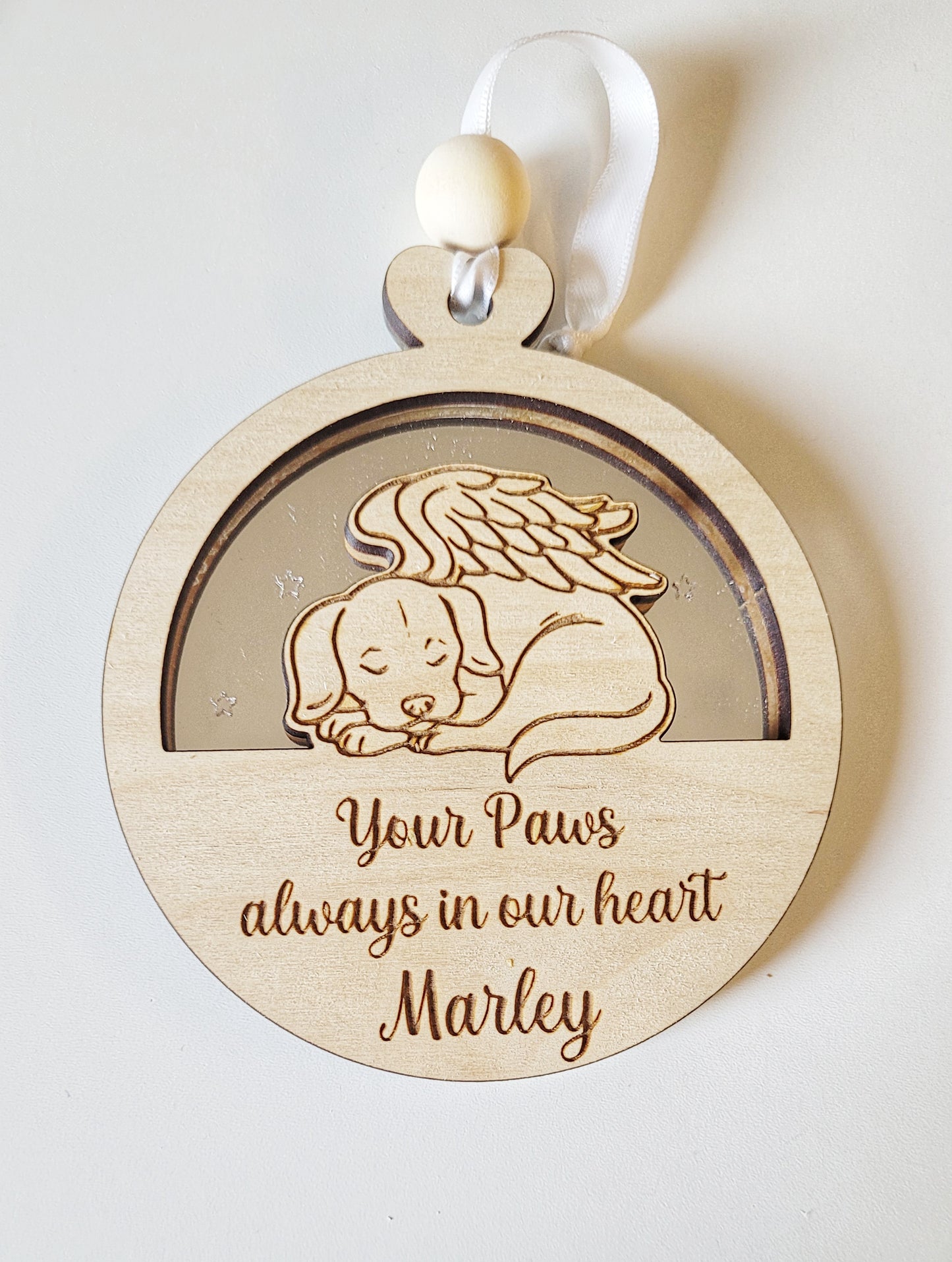 Personalised memorial baubles