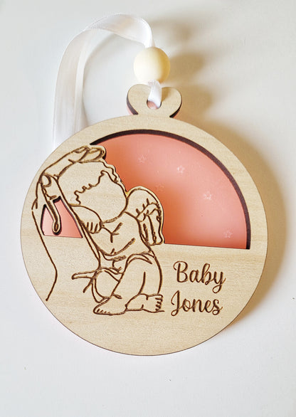 Personalised memorial baubles