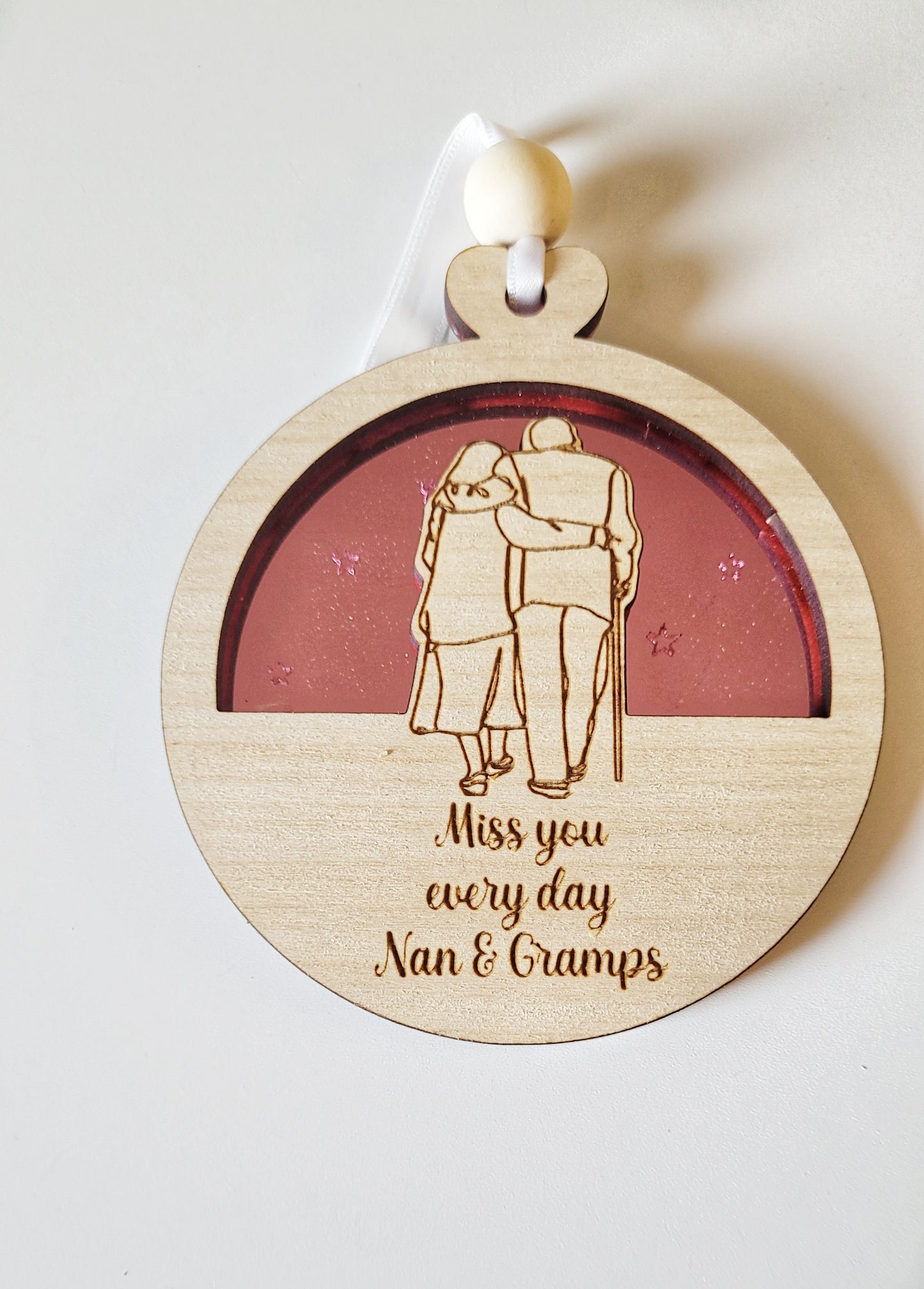 Personalised memorial baubles