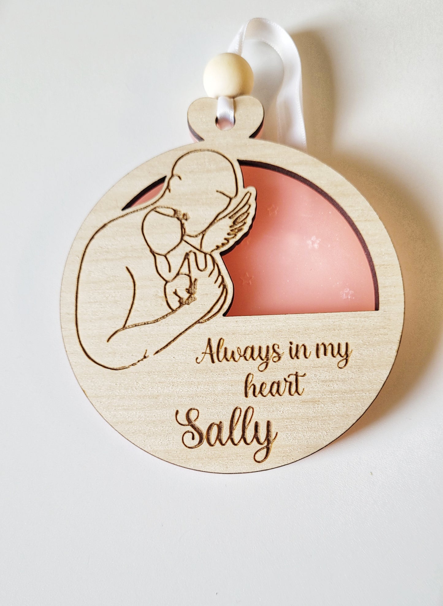 Personalised memorial baubles