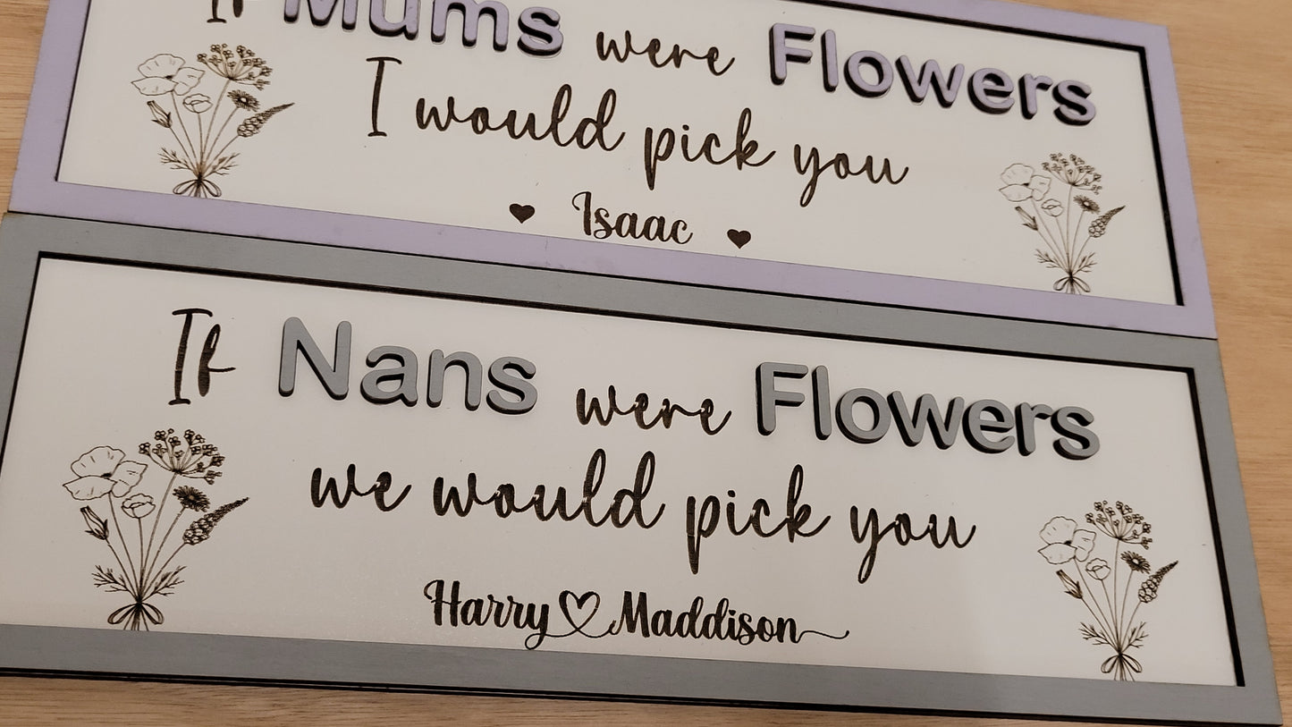 Mothers day personalised plaque