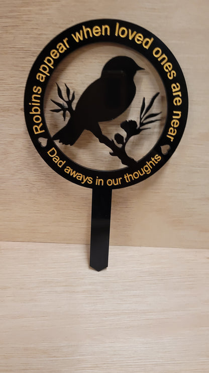 Bird Grave Marker Acrylic Blank