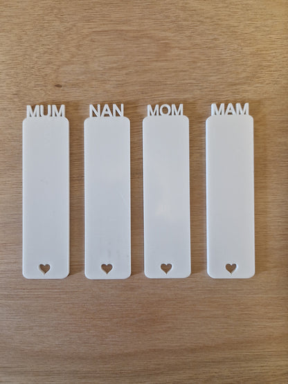 Acrylic Blank Bookmakers Pack of 5