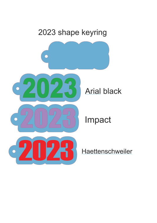 2023 keyring blank  pack of 5