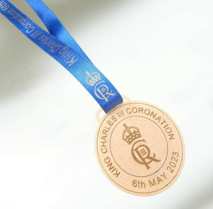 King Charles III medal, Royal Coronation medals, coronation memorabilia, laser cut, keepsake, coronation keepsake, coronation events