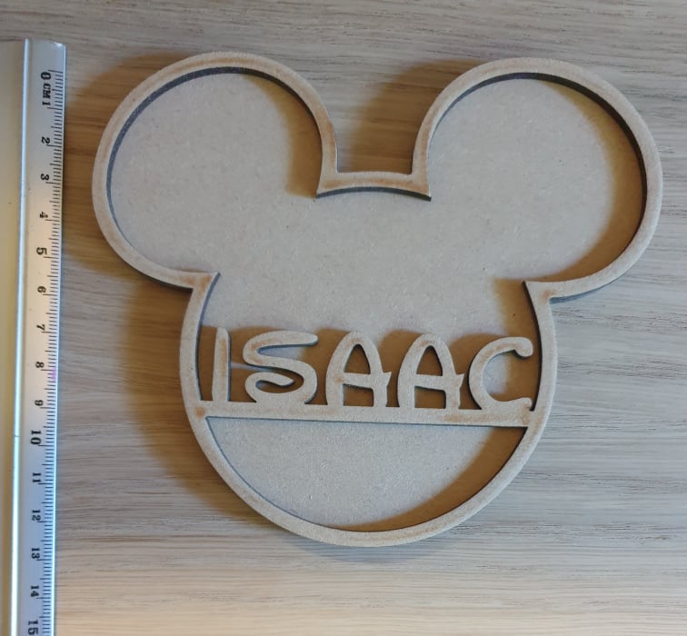 cartoon mouse inspired name plaques, male & female