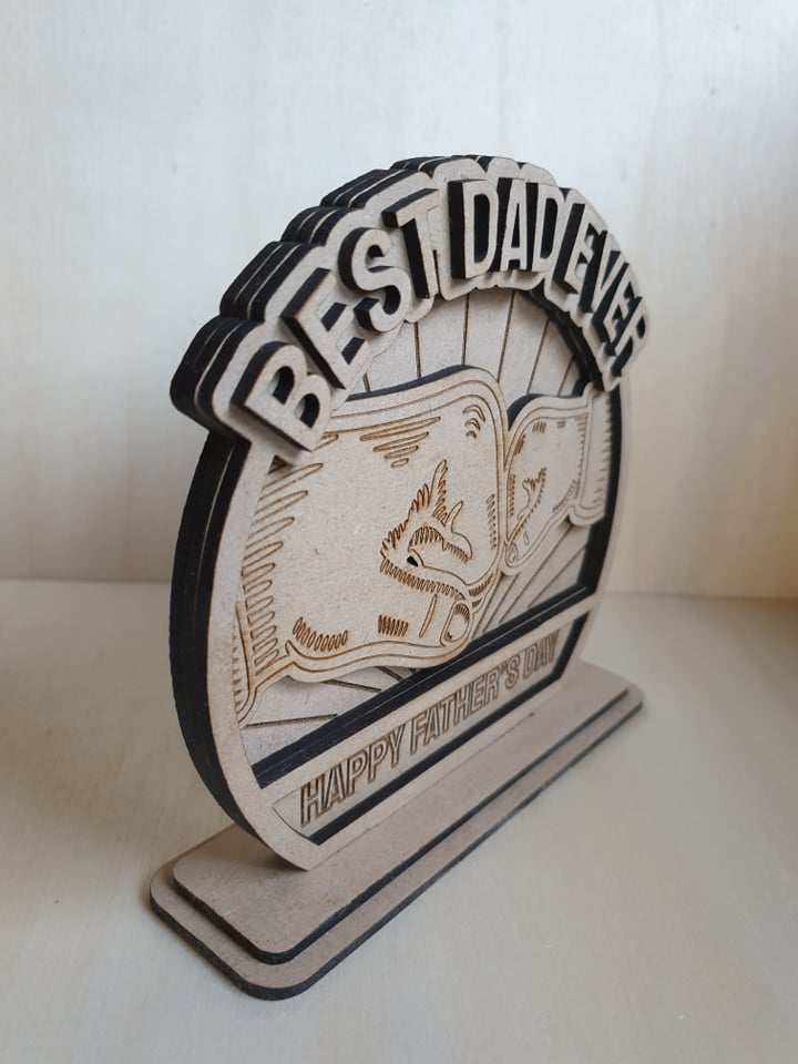 Fathers Day Fist Bump Trophy
