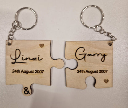 Personalised Jigsaw, My Missing Piece, Valentines, Wedding Anniversary, Love Gift Keepsake