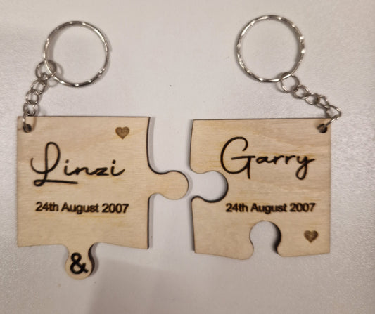 Personalised Jigsaw, My Missing Piece, Valentines, Wedding Anniversary, Love Gift Keepsake