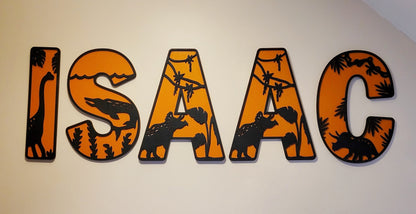 Dinosaur letters Double layered mdf blanks various sizes
