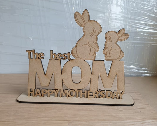 Mother's Day Gift Plaque Bunnies