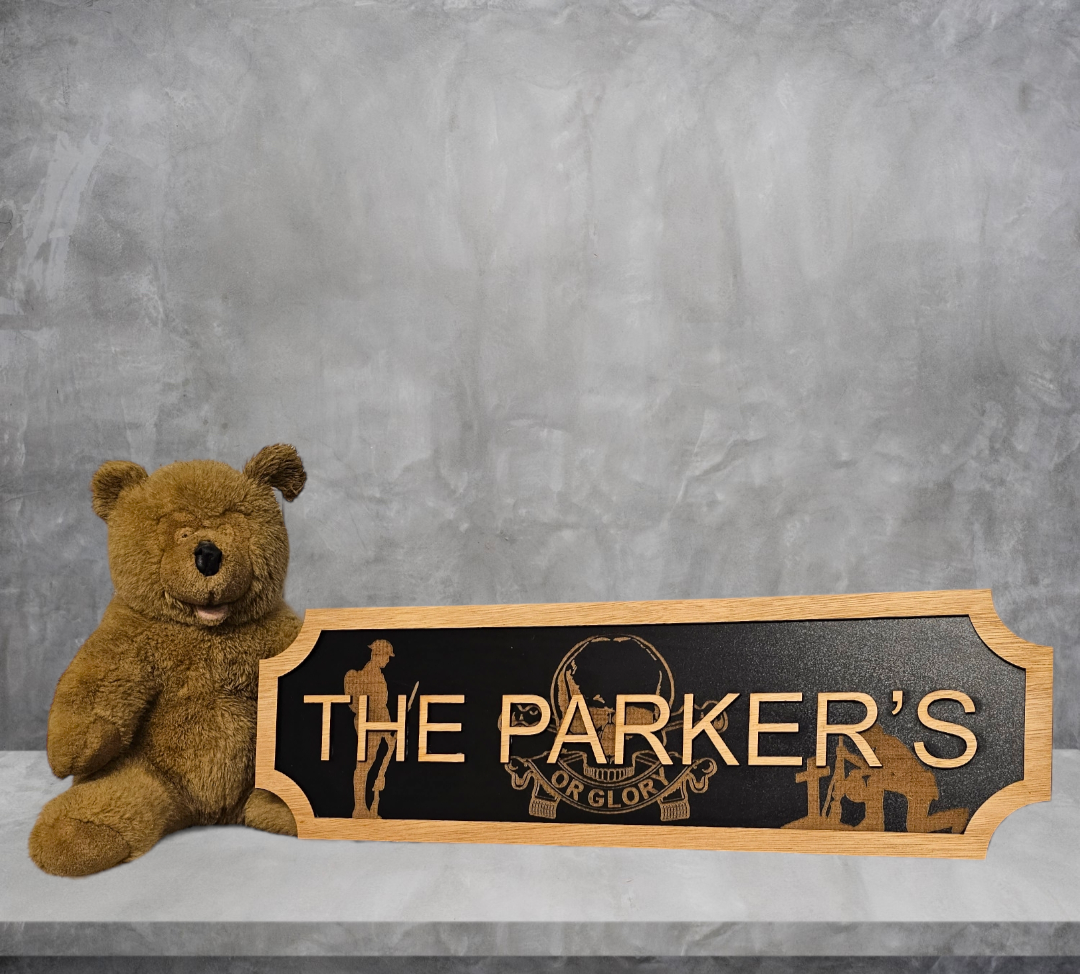 Personalised rememberance railway sign – The snappy laser cut shop