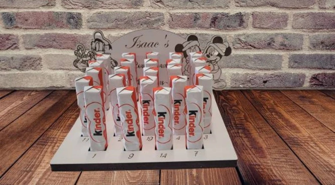 Personalised chocolate coin advent calendar