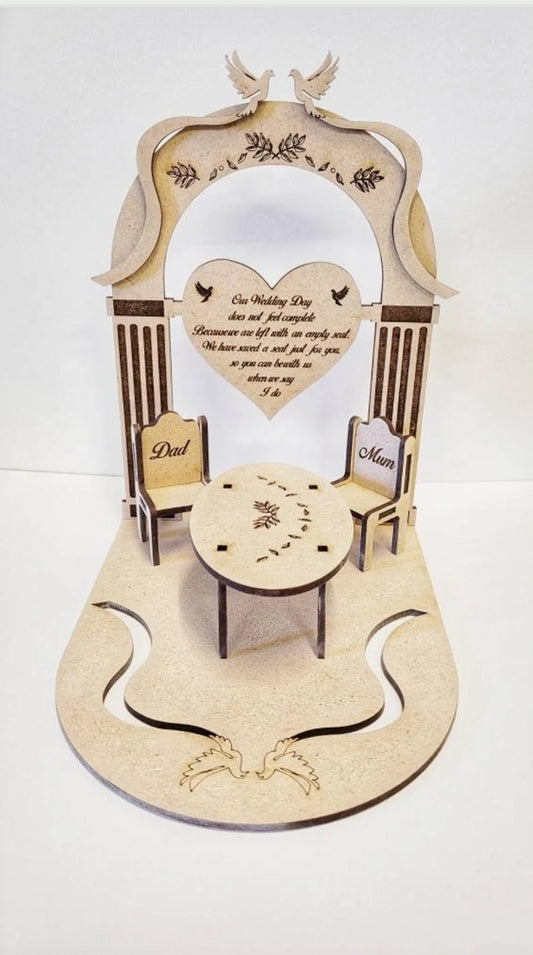 Loved one in heaven wedding table